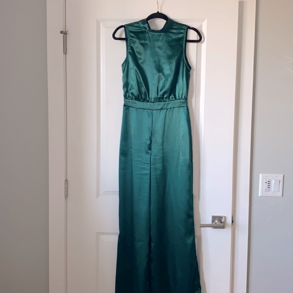 Francesca’s Dark Green Jumpsuit